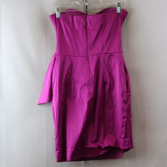 Speechless Women's Magenta Bow Embellished Strapless Mini Dress sz 7 - Picture 2 of 3
